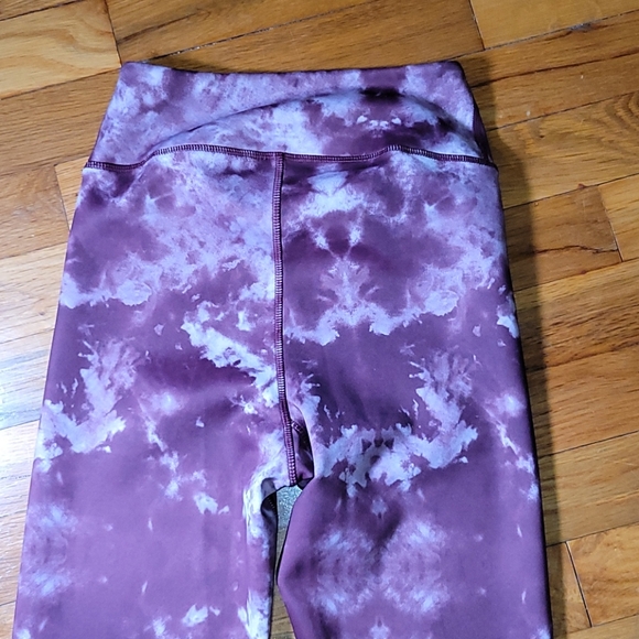 Ivory Ella purple reddish high waisted tie dye leggings xs - Picture 4 of 13
